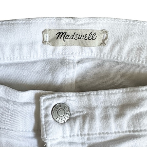 Madewell 9” High Rise Skinny Jeans White Plus Size 35T Tall Stretch Denim - Picture 7 of 9